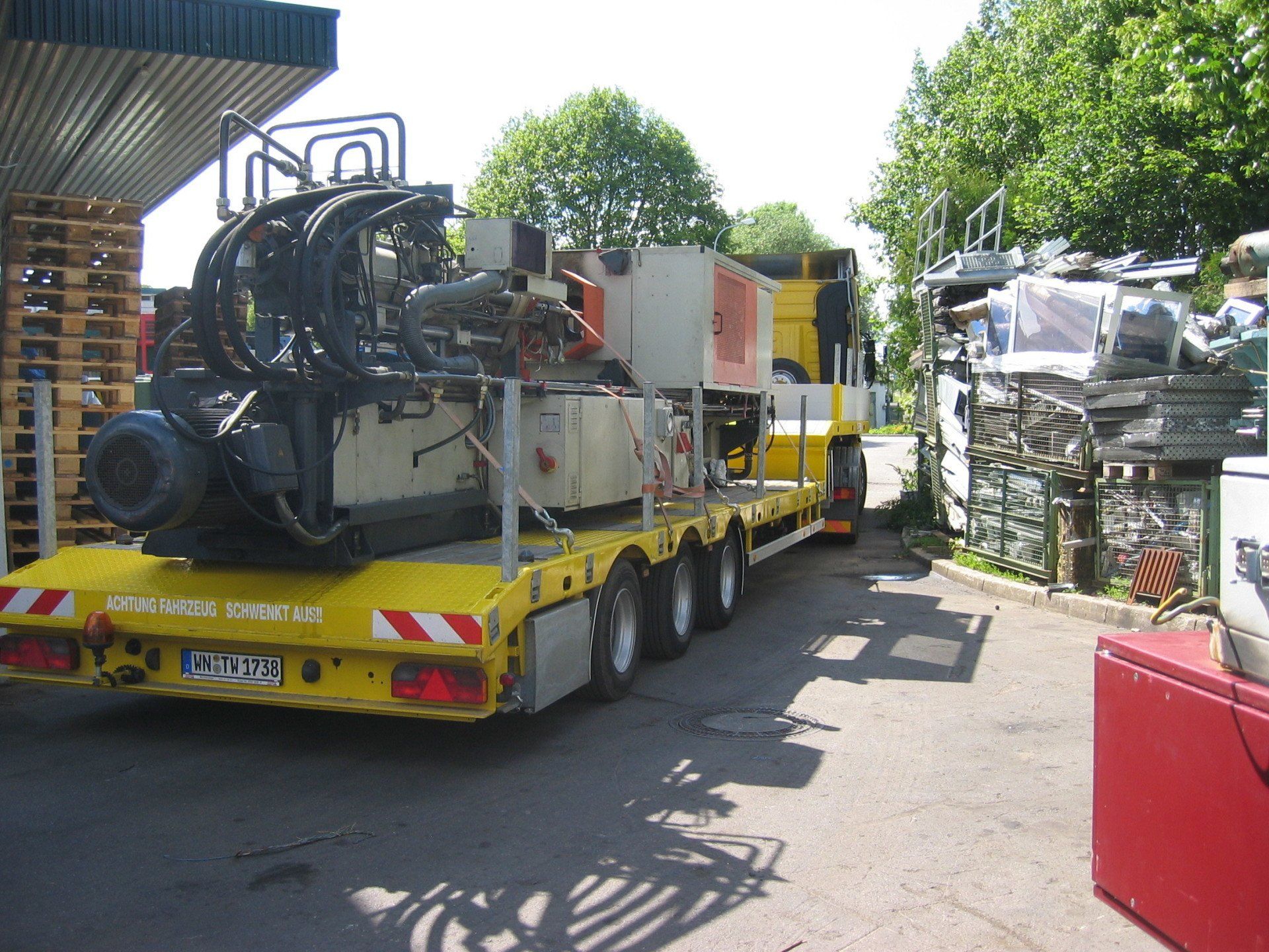 Winkelhock Tieflader Spezialtransport